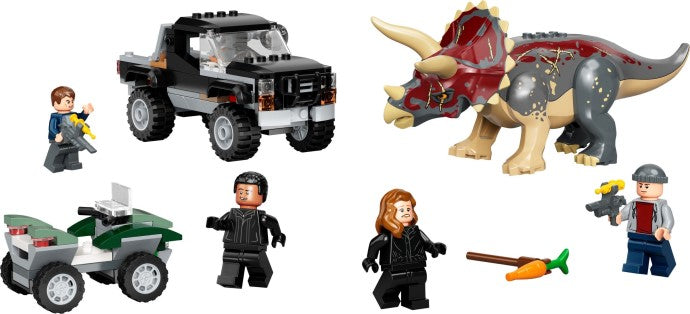 76950 LEGO Triceratops Pick-Up Truck Ambush product image 3, provided for visual reference and product detail review