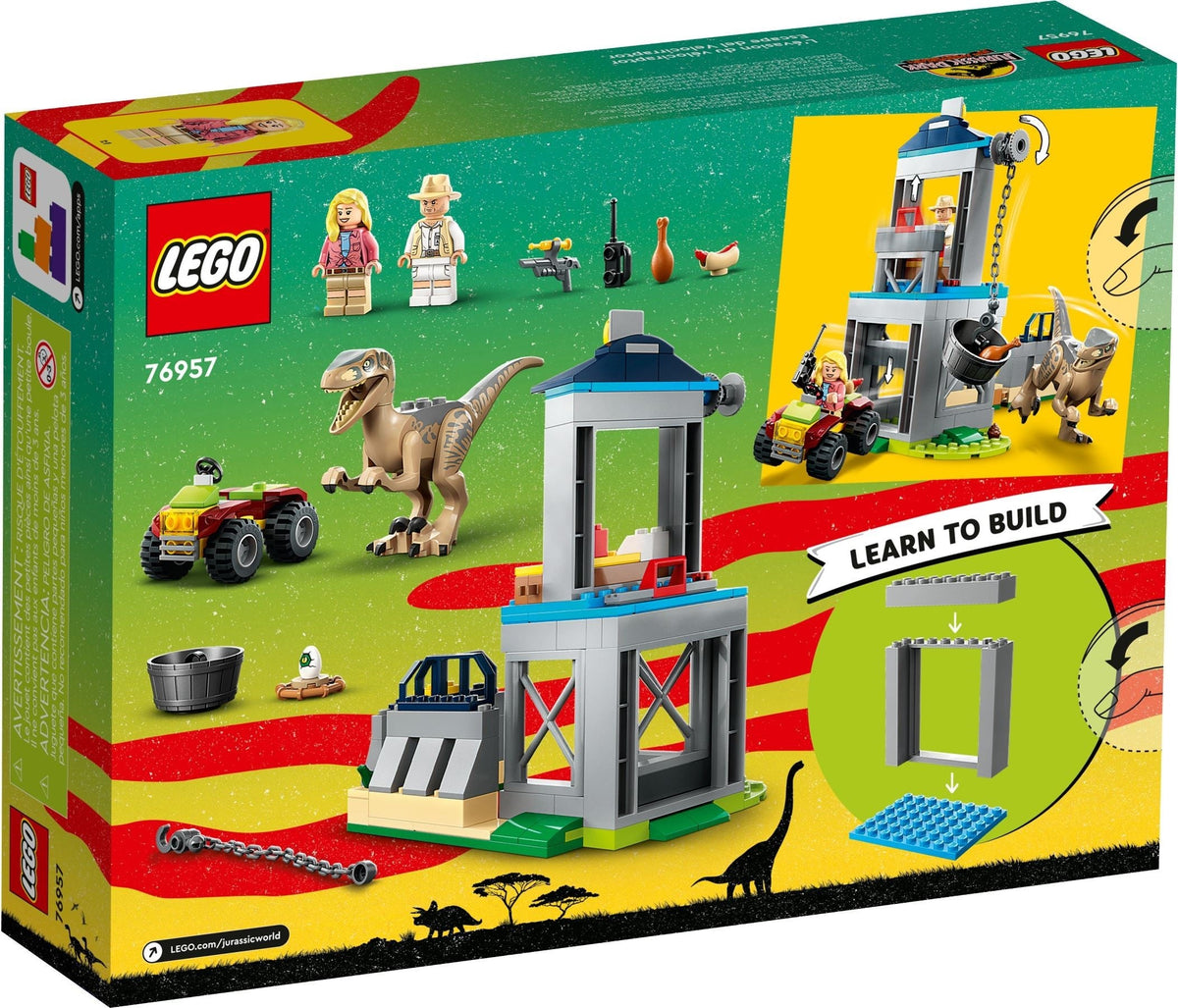 76957 LEGO Velociraptor Escape product image 2, provided for visual reference and product detail review