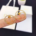 Tassels full of diamond letter stud earrings product image 1, provided for visual reference and product detail review