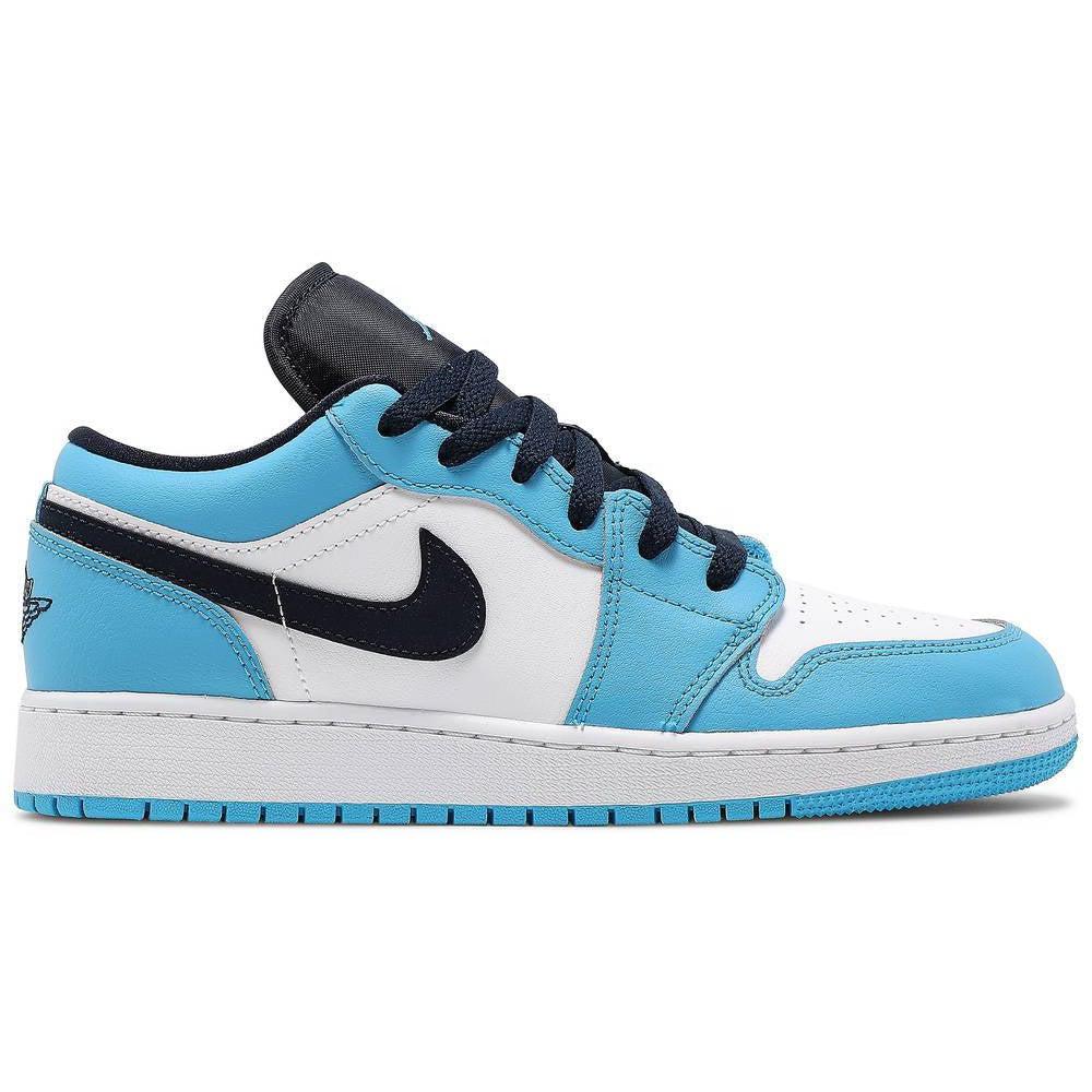 Nike Air Jordan 1 Low GS 'UNC' product image 1, provided for visual reference and product detail review