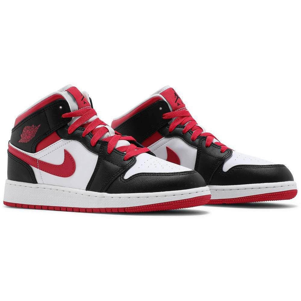 Nike Air Jordan 1 Mid GS 'White Very Berry' product image 5, provided for visual reference and product detail review