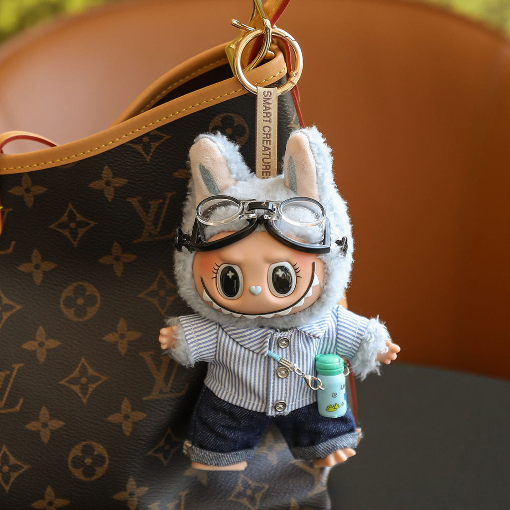 (Baby + clothes) Sitting party baby clothes plush vinyl face doll bag pendant girl gift product image 25, provided for