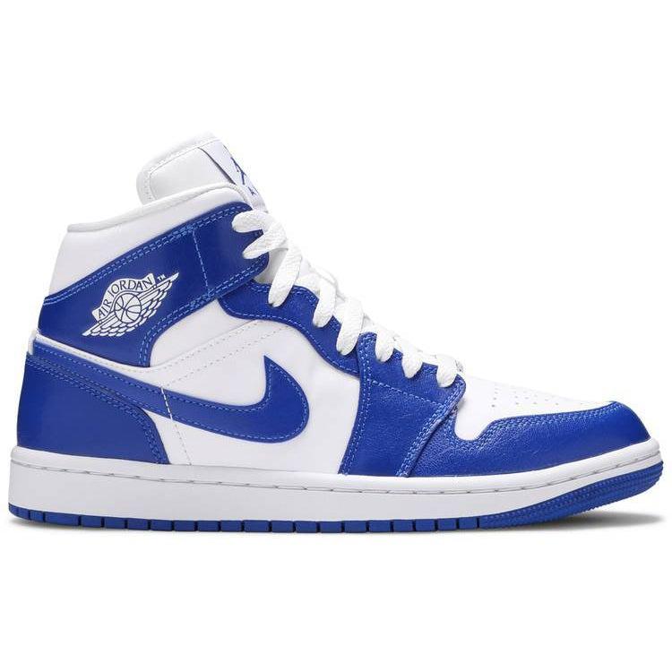 Nike Wmns Air Jordan 1 Mid 'Kentucky Blue' product image 1, provided for visual reference and product detail review