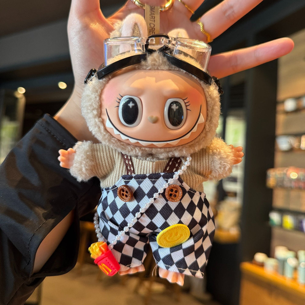(Baby + clothes) Sitting party baby clothes plush vinyl face doll bag pendant girl gift product image 11, provided for