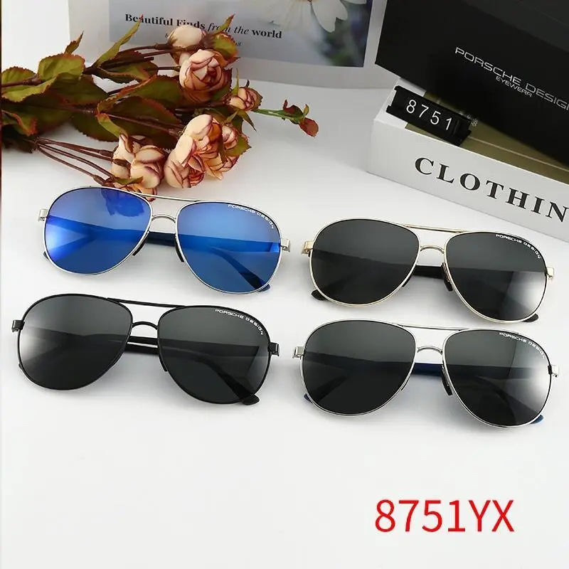 4 Colors Fashion Frame Men Polarized Sunglasses
