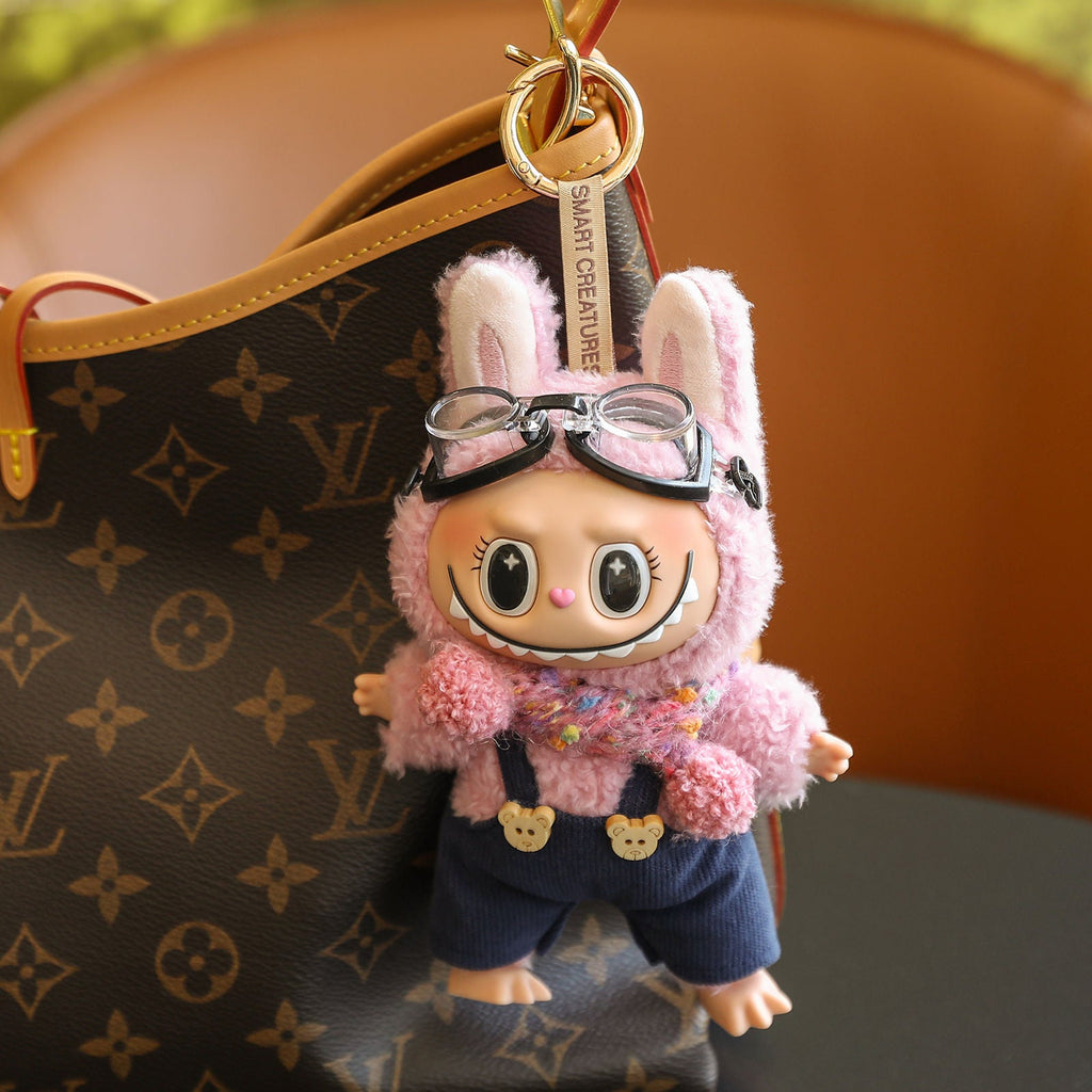 (Baby + clothes) Sitting party baby clothes plush vinyl face doll bag pendant girl gift product image 36, provided for