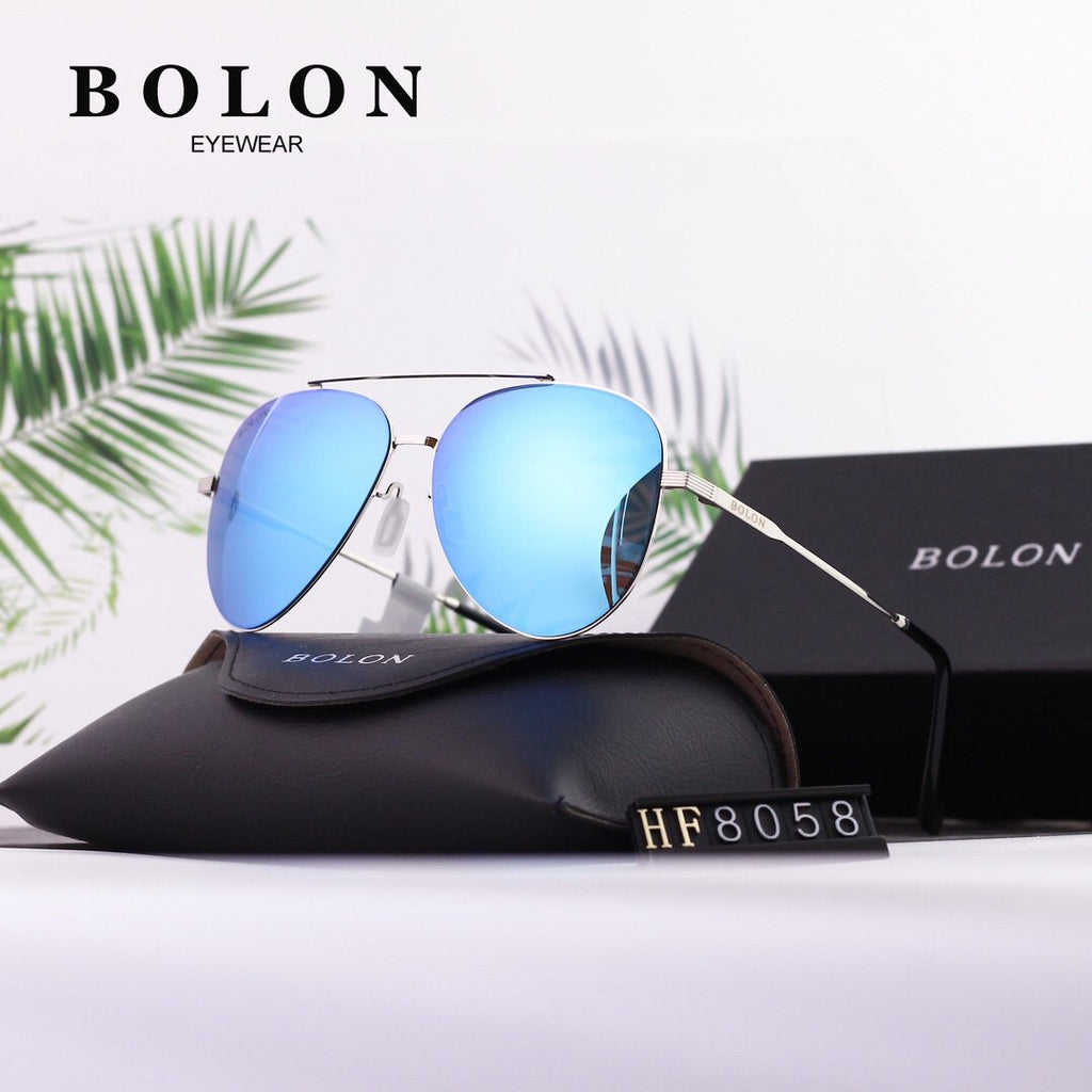 5 Colors Double Bridge Metal Frame Watermark Lens Sunglasses product image 3, provided for visual reference and product