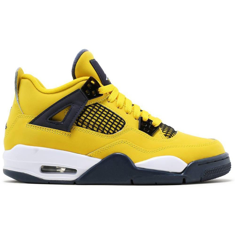 Nike Air Jordan 4 Retro GS 'Lightning' 2021 product image 1, provided for visual reference and product detail review
