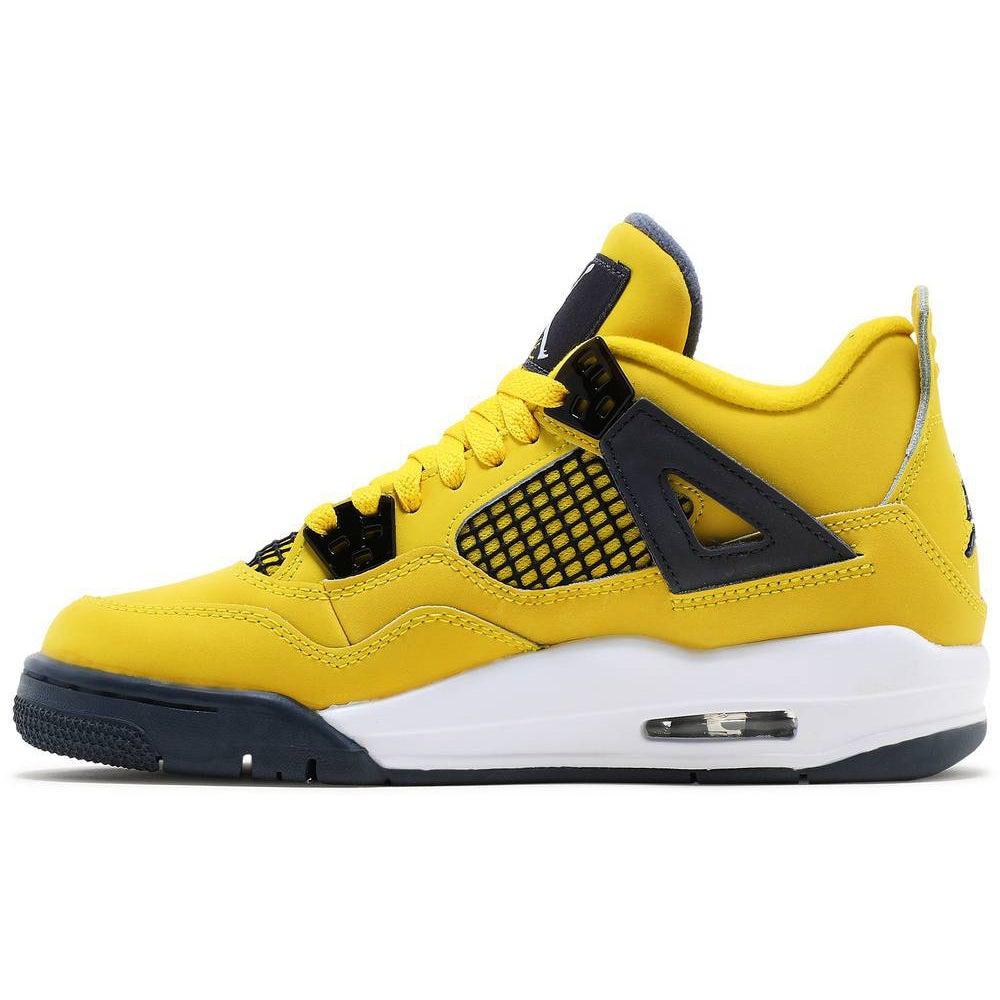 Nike Air Jordan 4 Retro GS 'Lightning' 2021 product image 2, provided for visual reference and product detail review
