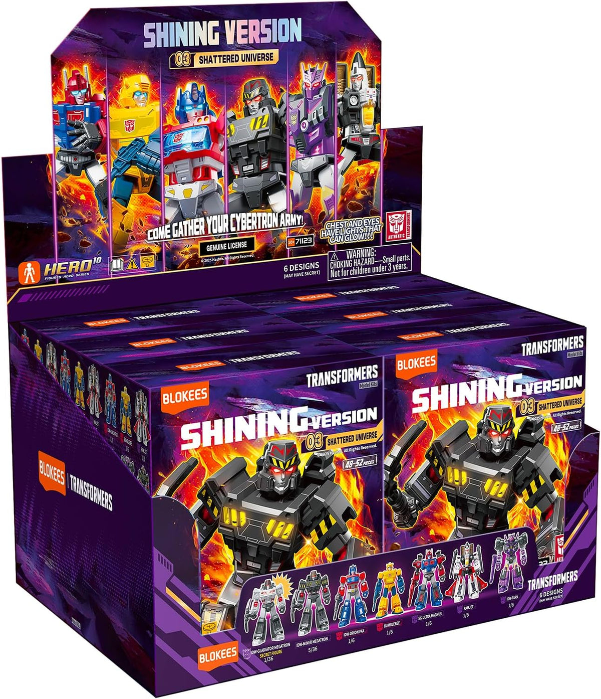 Blokees Transformers Model Kits Shining Version #03 Shattered Universe Mystery Box Trading Figure Set of 6 product image 2,