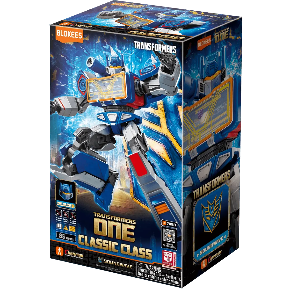Blokees Transformers Classic Class #17 Soundwave (Transformers One) Model Kit product image 5, provided for visual reference