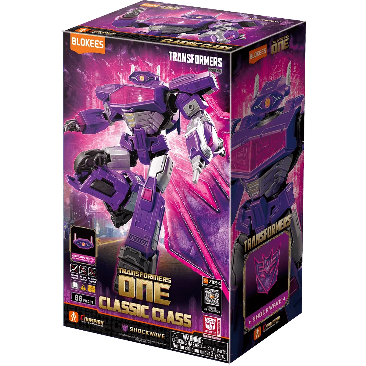 Blokees Transformers Classic Class #18 Shockwave (Transformers One) Model Kit product image 5, provided for visual reference