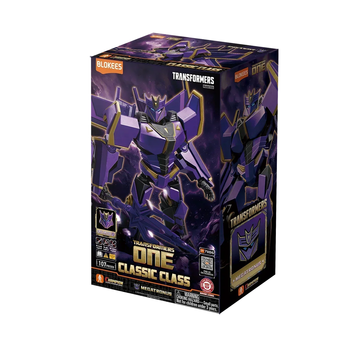 Blokees Transformers Classic Class #20 Megatronus (Transformers One) Model Kit product image 5, provided for visual