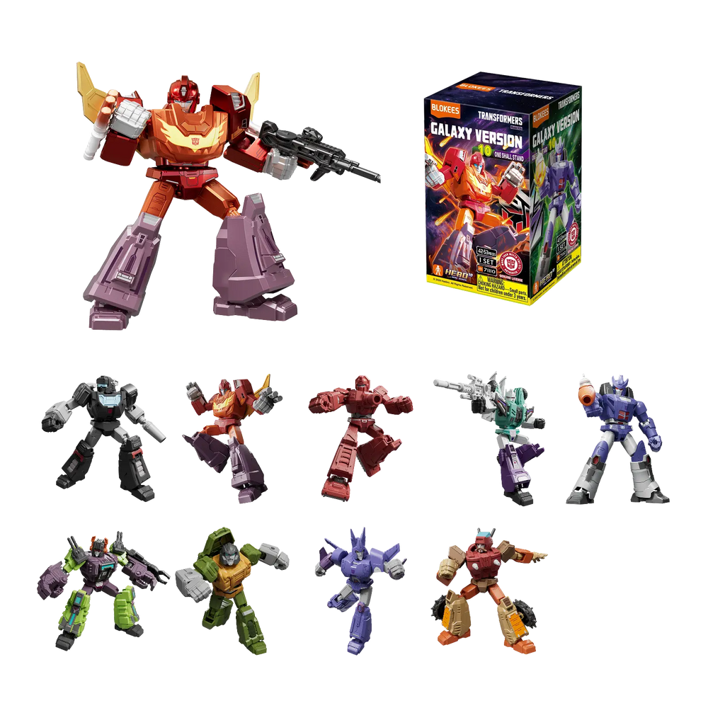 Blokees Transformers Model Kits Experience Galaxy Version #10 One Shall Stand Mystery Box Trading Figure Set of 9