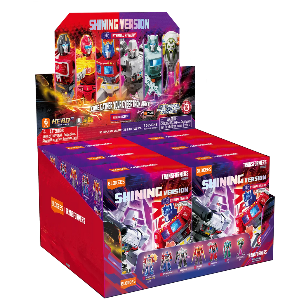 Blokees Transformers Model Kits Shining Version #05 Eternal Rivalry Box Trading Figure Set of 6 product image 2, provided