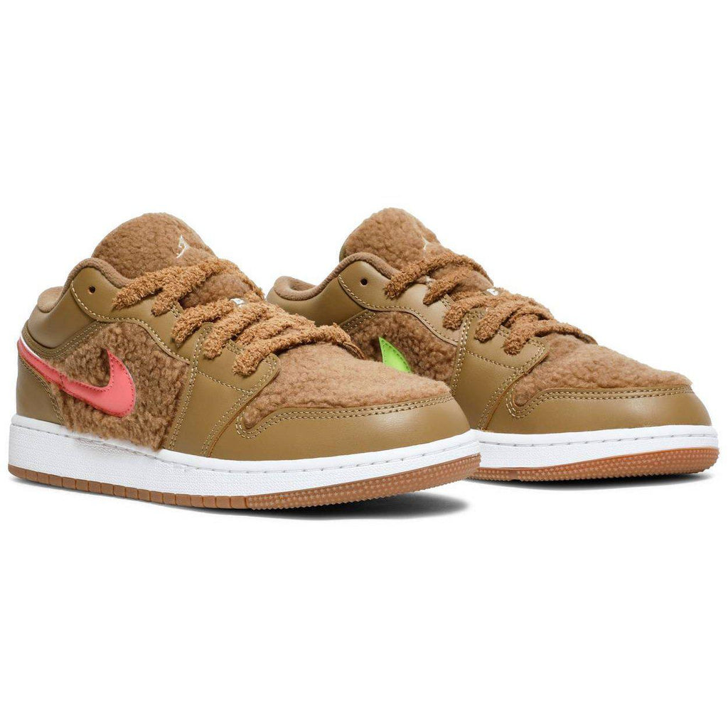 NIKE Air Jordan 1 Low Utility GS 'Teddy Bear' product image 2, provided for visual reference and product detail review
