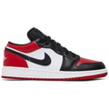 Nike Jordan 1 Low Bred Toe (GS) product image 1, provided for visual reference and product detail review