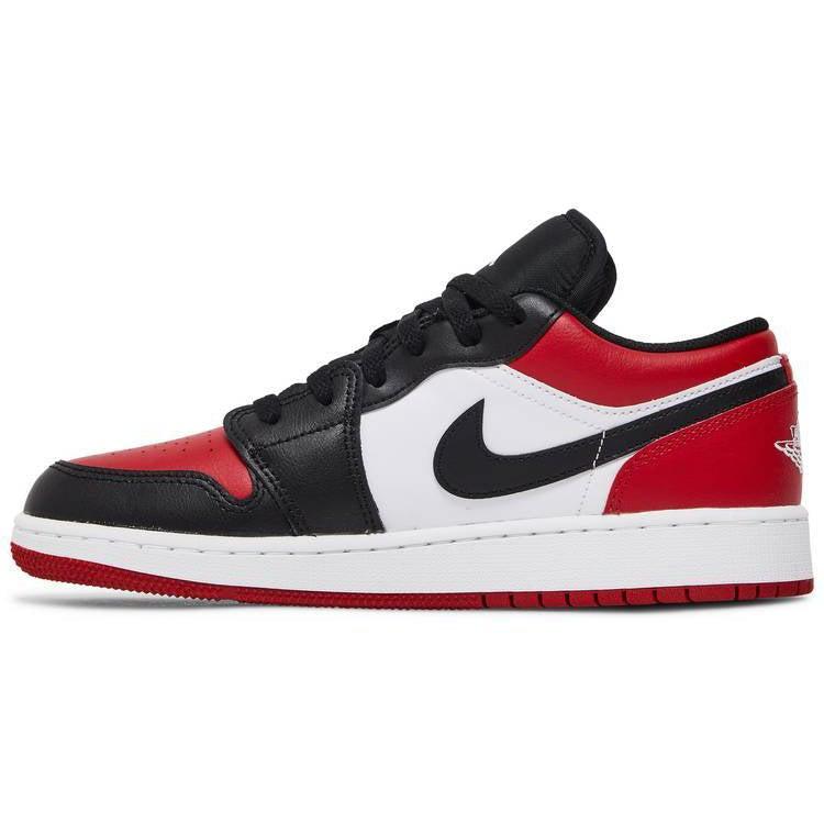 Nike Jordan 1 Low Bred Toe (GS) product image 2, provided for visual reference and product detail review