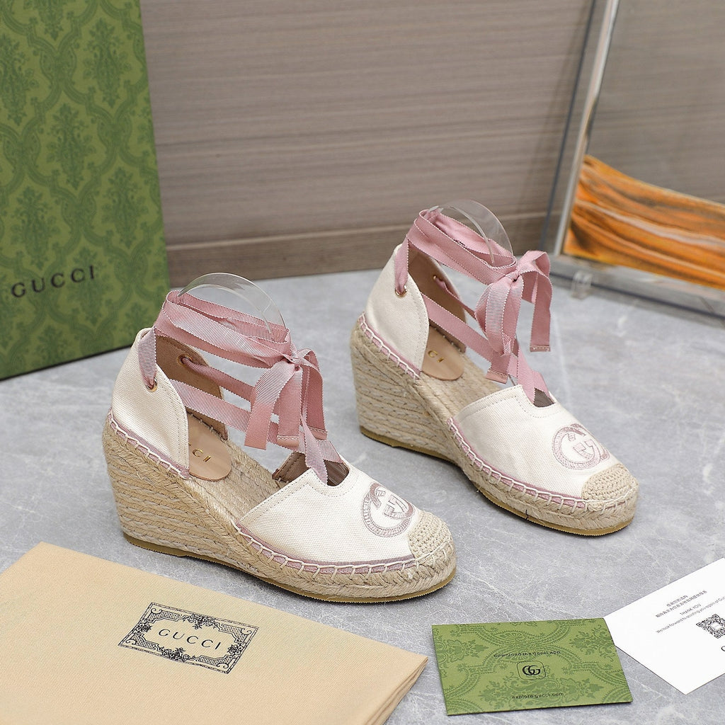2023 GG Cotton Canvas Sandals-S58 product image 1, provided for visual reference and product detail review