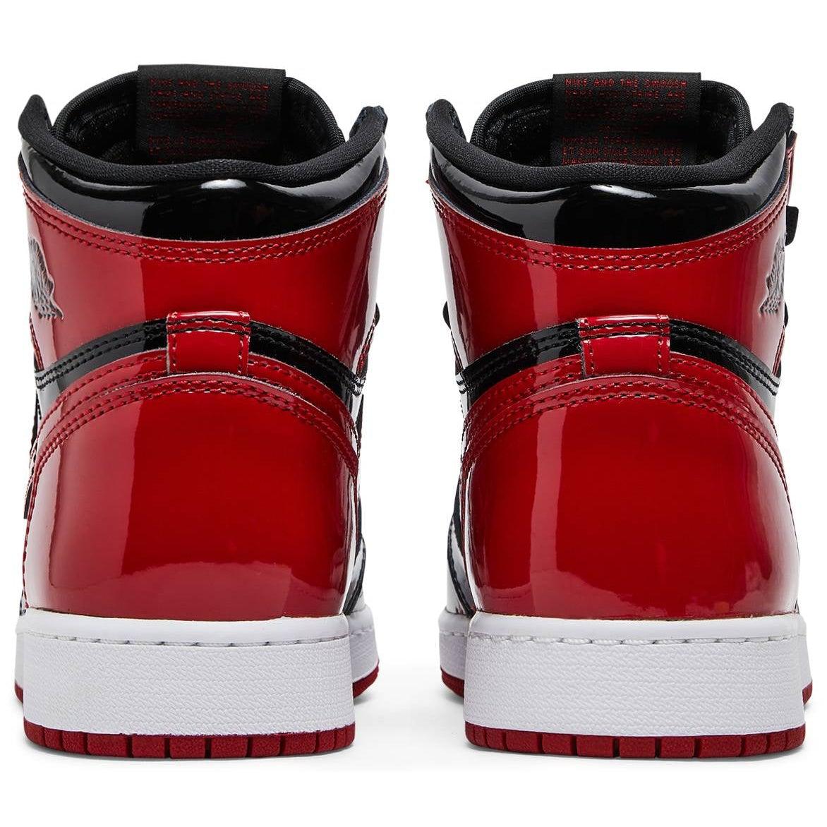 Nike Air Jordan 1 Retro High OG GS 'Patent Bred' product image 4, provided for visual reference and product detail review