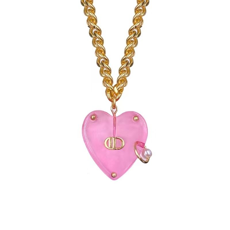 Transparent love pearl necklace product image 5, provided for visual reference and product detail review