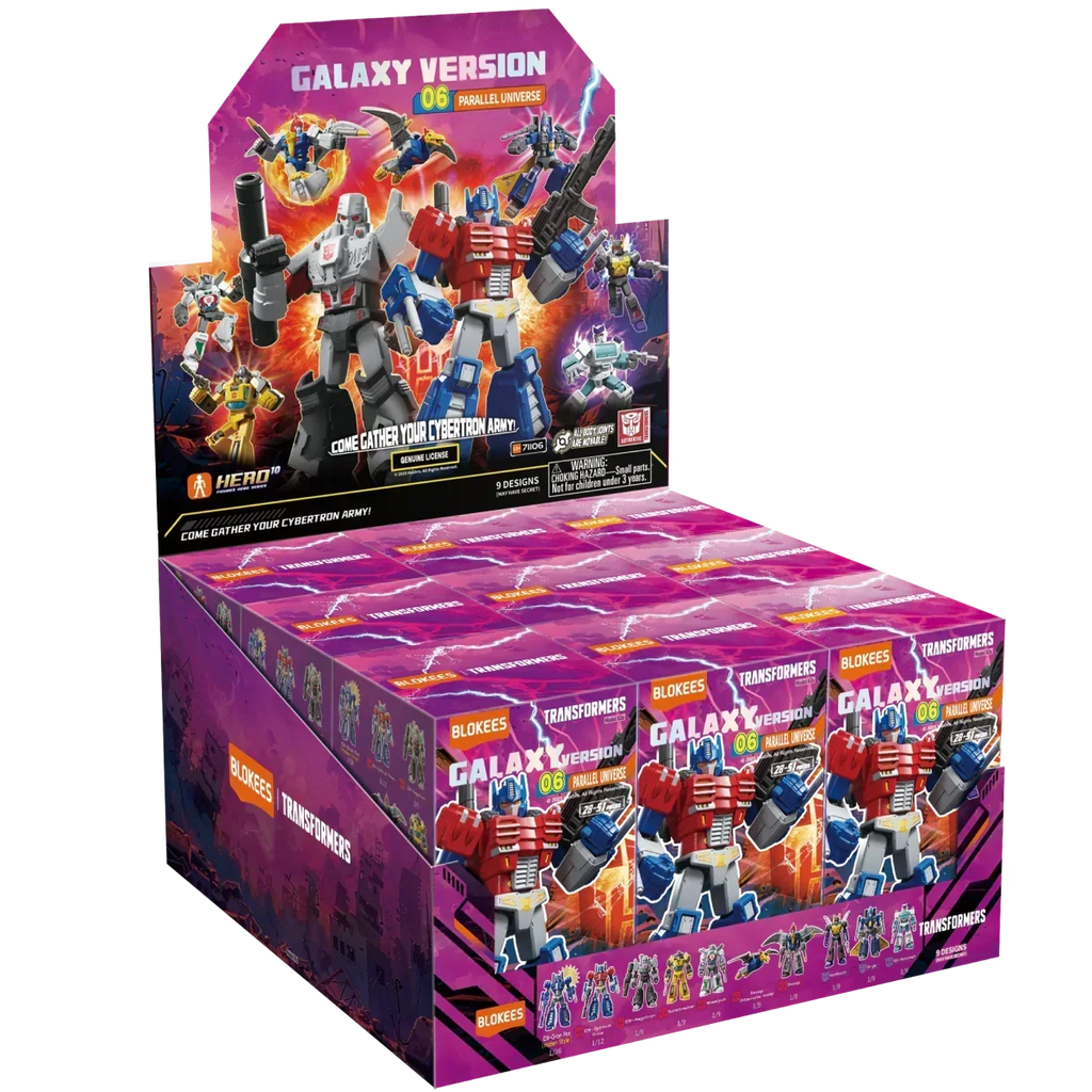 Blokees Transformers Model Kits Experience Galaxy Version #06 Parallel Universe Mystery Box Trading Figure Set of 9 product