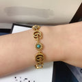 Gold letter bracelet product image 1, provided for visual reference and product detail review