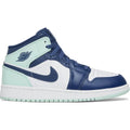 Nike Air Jordan 1 Mid GS 'Blue Mint' product image 1, provided for visual reference and product detail review