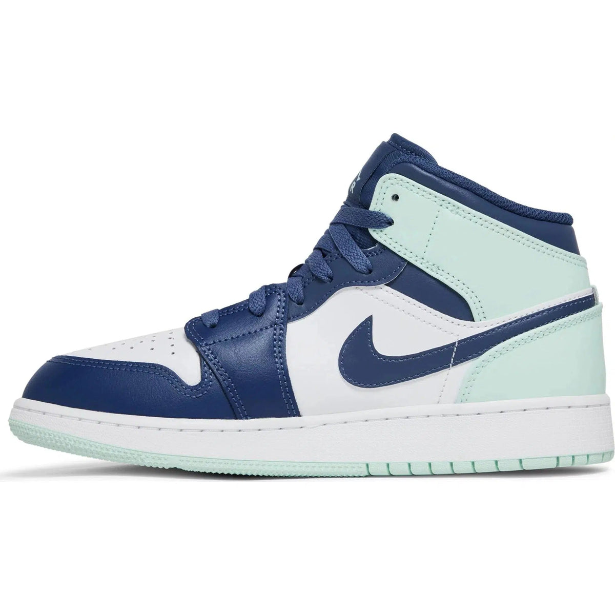 Nike Air Jordan 1 Mid GS 'Blue Mint' product image 2, provided for visual reference and product detail review