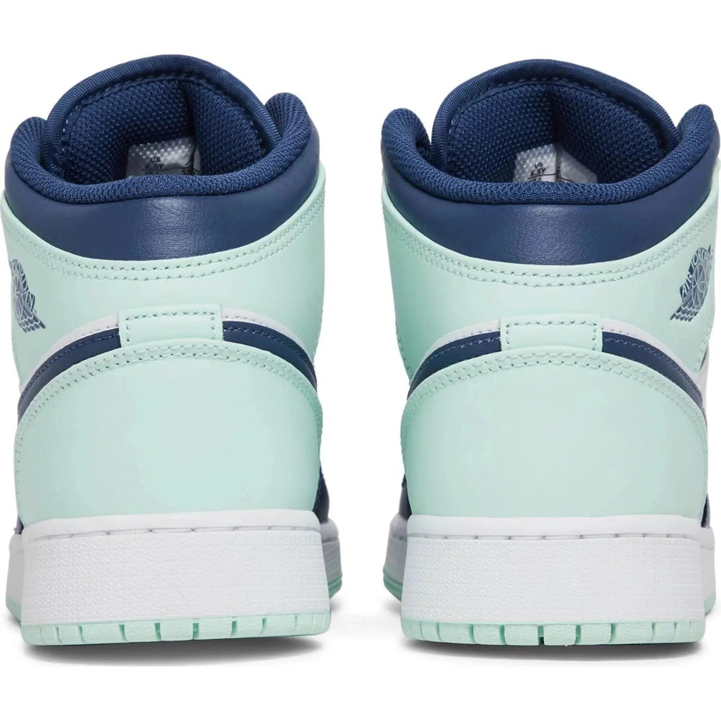 Nike Air Jordan 1 Mid GS 'Blue Mint' product image 4, provided for visual reference and product detail review
