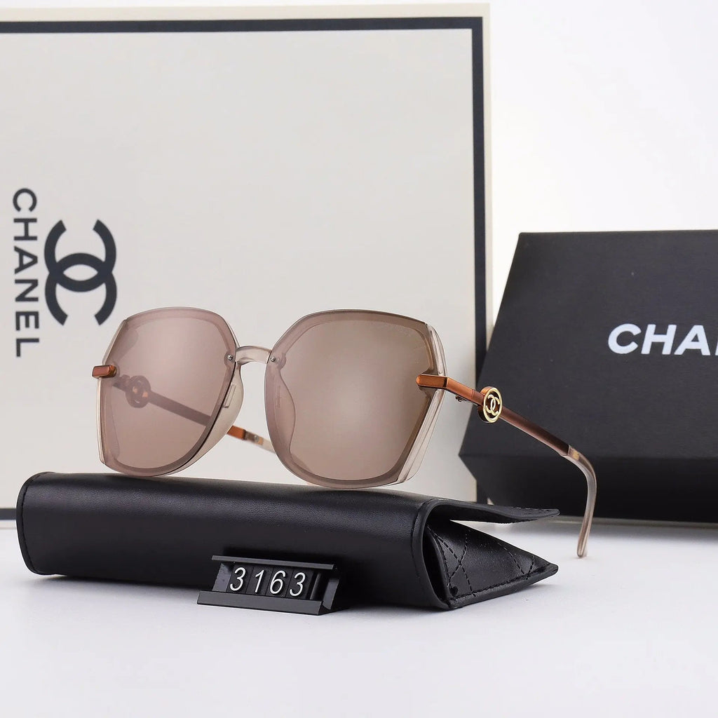 5 Colors Hollow Out Letter Thin Metal Frame Sunglasses product image 4, provided for visual reference and product detail