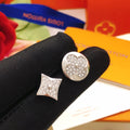 Style A/B Round & Rhombus Stud Earrings product image 1, provided for visual reference and product detail review