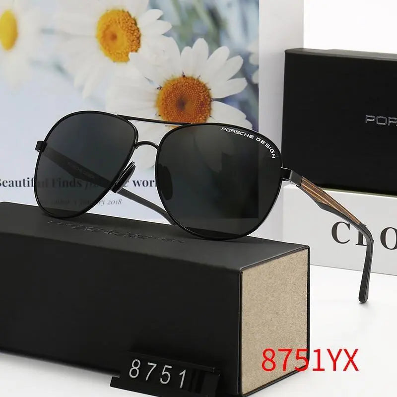 4 Colors Fashion Frame Men Polarized Sunglasses product image 4, provided for visual reference and product detail review