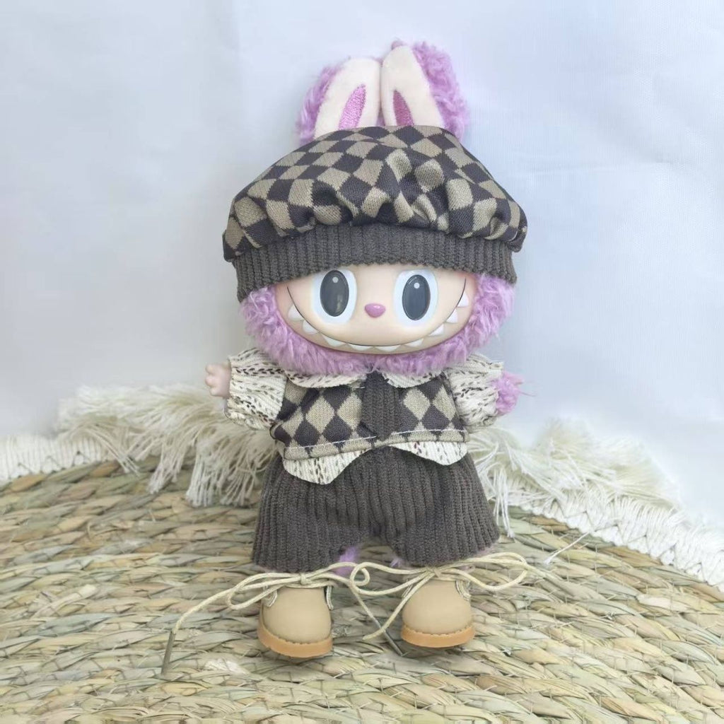 [Baby + Baby Clothes] First and second generation keychain Labubu clothes pendant Labubu baby clothes big brand set