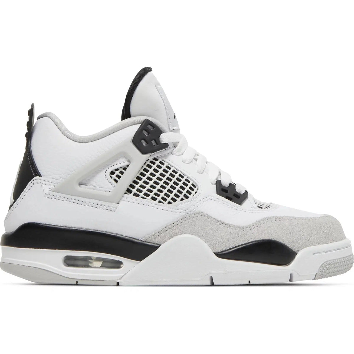 Nike Air Jordan 4 Retro GS 'Military Black' product image 1, provided for visual reference and product detail review