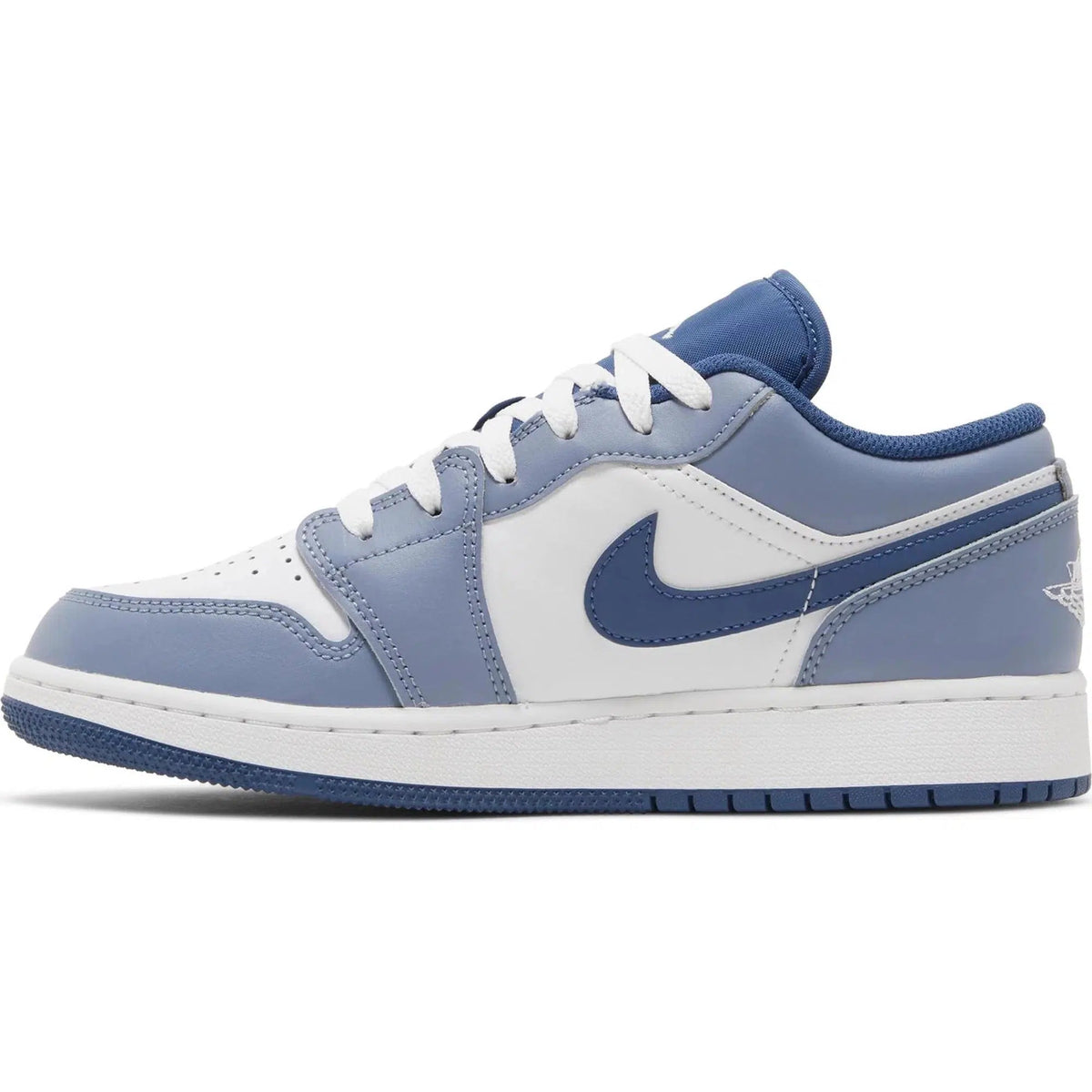 Nike Jordan 1 Low "Slate Blue Navy" GS product image 2, provided for visual reference and product detail review
