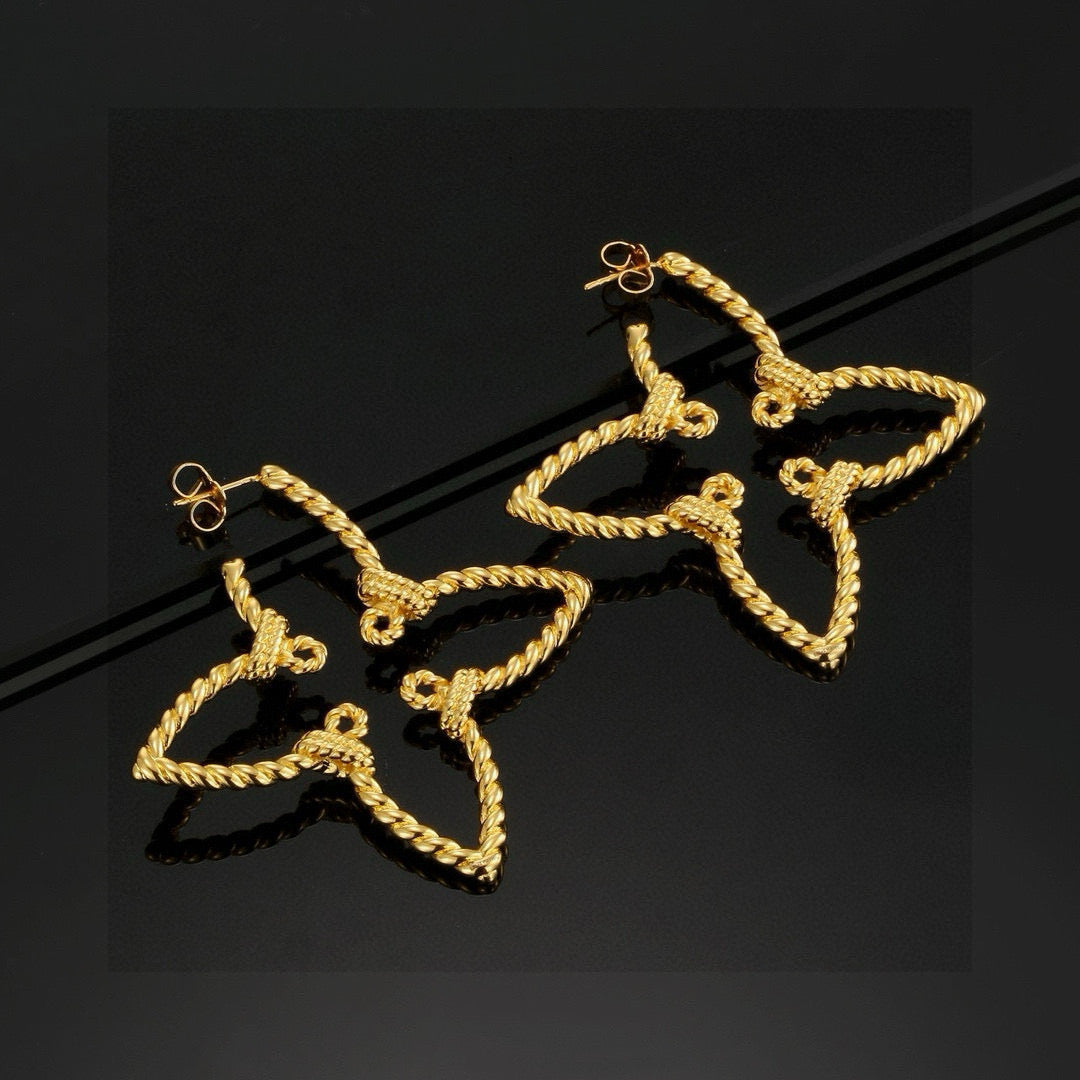 High-Quality Four-Leaf Clover Earrings product image 7, provided for visual reference and product detail review