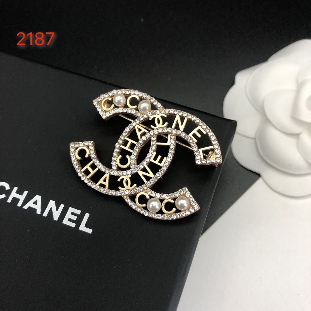 Studded letter tassel brooch product image 16, provided for visual reference and product detail review