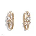 New colored diamond Moon Full Diamond Crystal Earrings product image 1, provided for visual reference and product detail