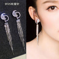 2022 tassel long zircon earrings product image 1, provided for visual reference and product detail review