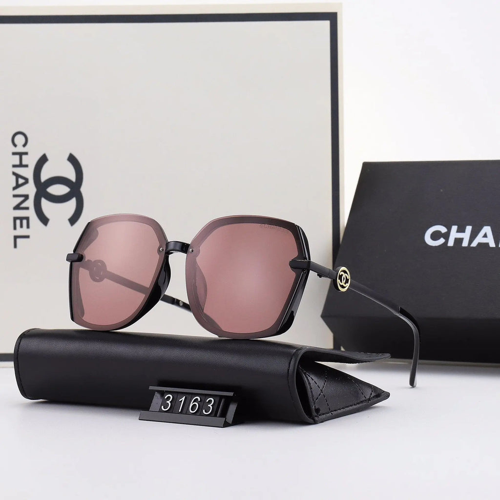 5 Colors Hollow Out Letter Thin Metal Frame Sunglasses product image 5, provided for visual reference and product detail