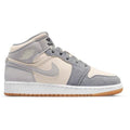 Nike Air Jordan 1 Mid GS 'Coconut Milk Particle Grey' product image 1, provided for visual reference and product detail