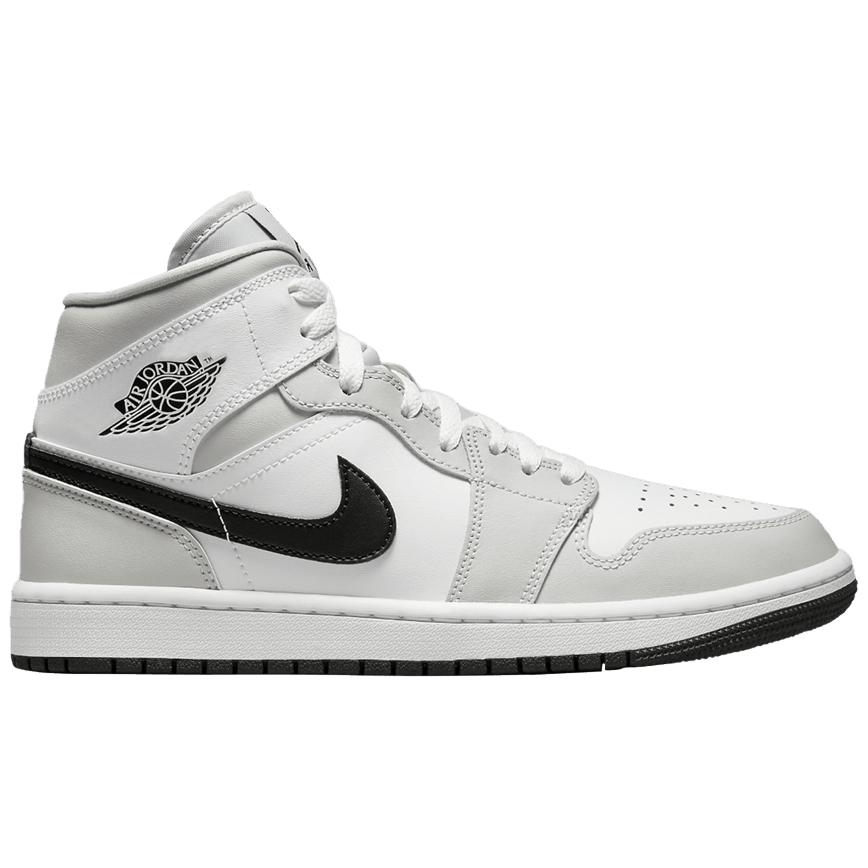Nike Wmns Air Jordan 1 Mid "Smoke Grey" product image 1, provided for visual reference and product detail review