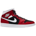 Nike Wmns Air Jordan 1 Mid 'Gym Red Black' product image 1, provided for visual reference and product detail review