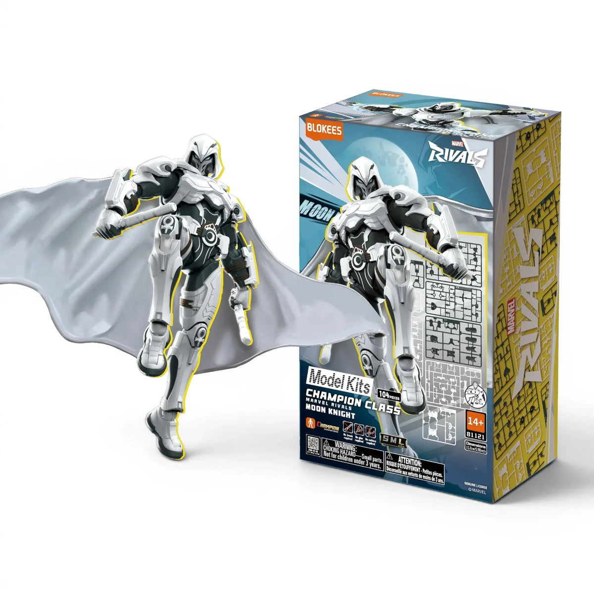 Blokees Marvel Rivals Moon Knight Action Character - Model Kit product image 1, provided for visual reference and product