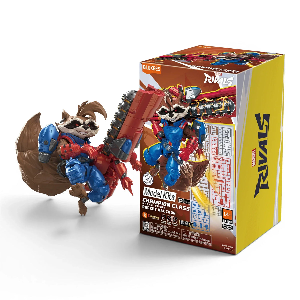 Blokees Marvel Rivals Rocket Raccoon Action Character - Model Kit product image 1, provided for visual reference and product