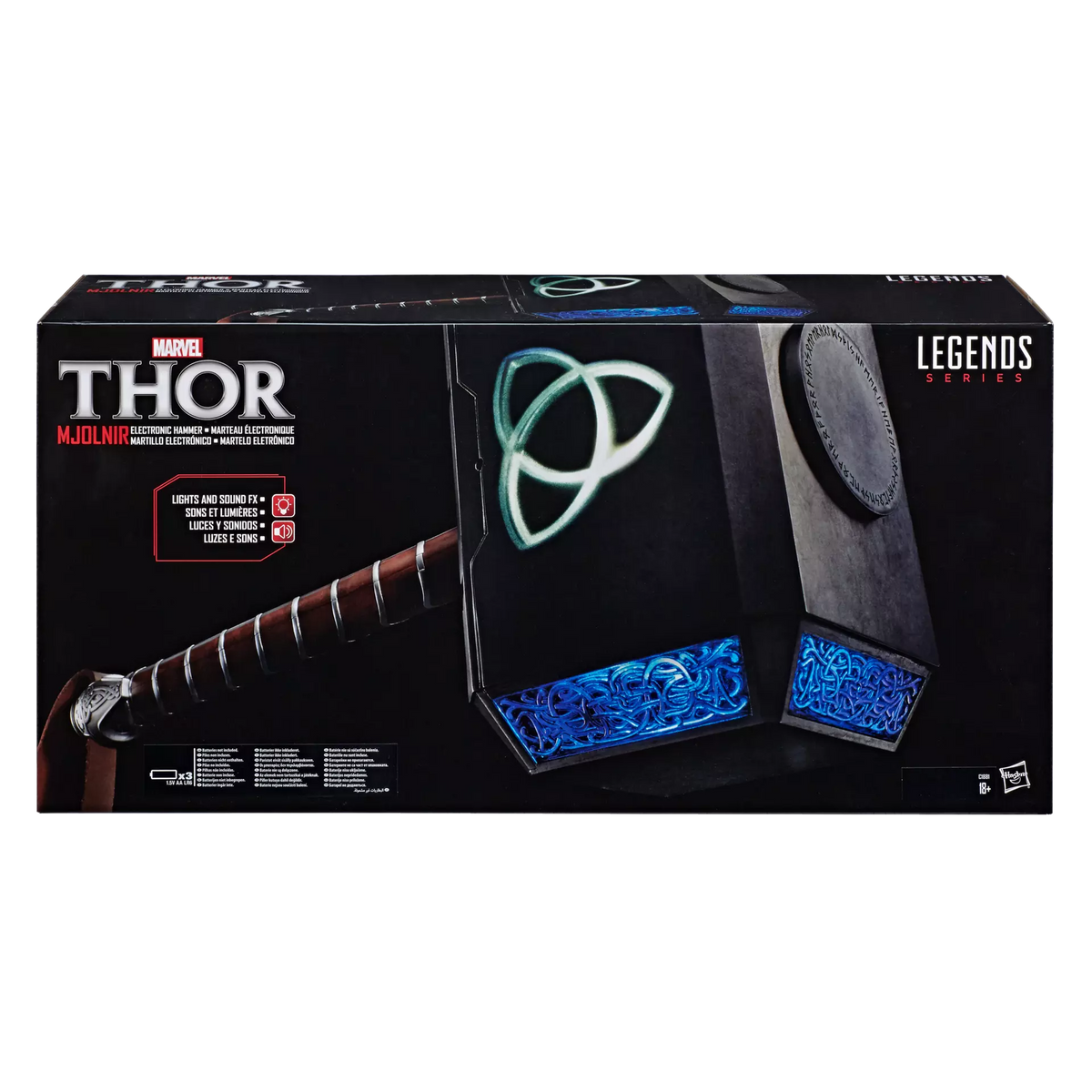 Marvel Legends Series Mjolnir Roleplay Hammer product image 7, provided for visual reference and product detail review