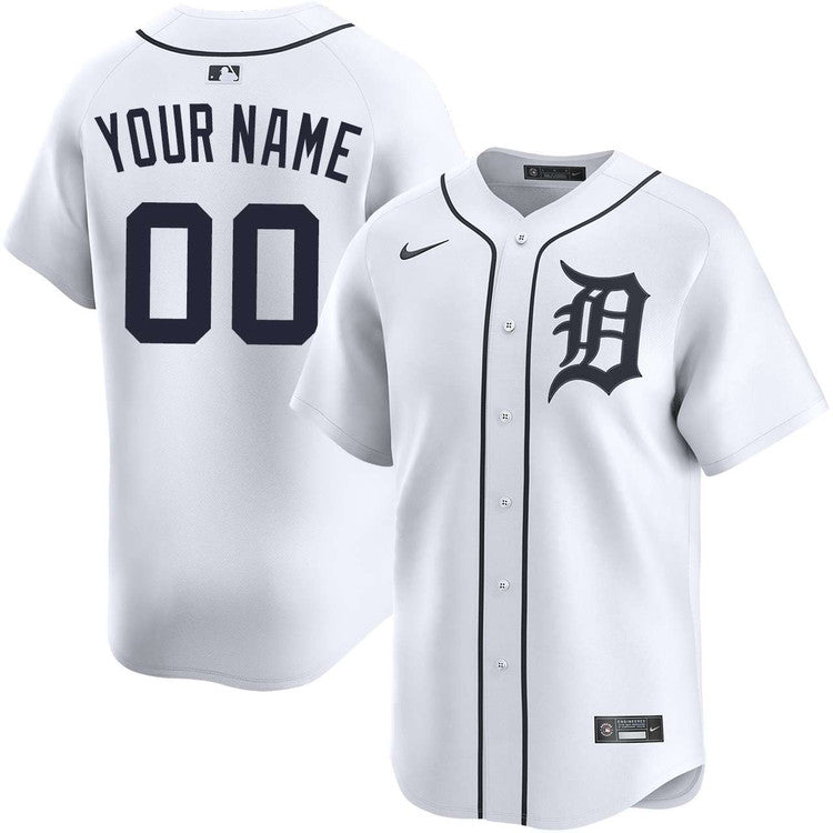 Custom Detroit Tigers Home Jersey - White product image 1