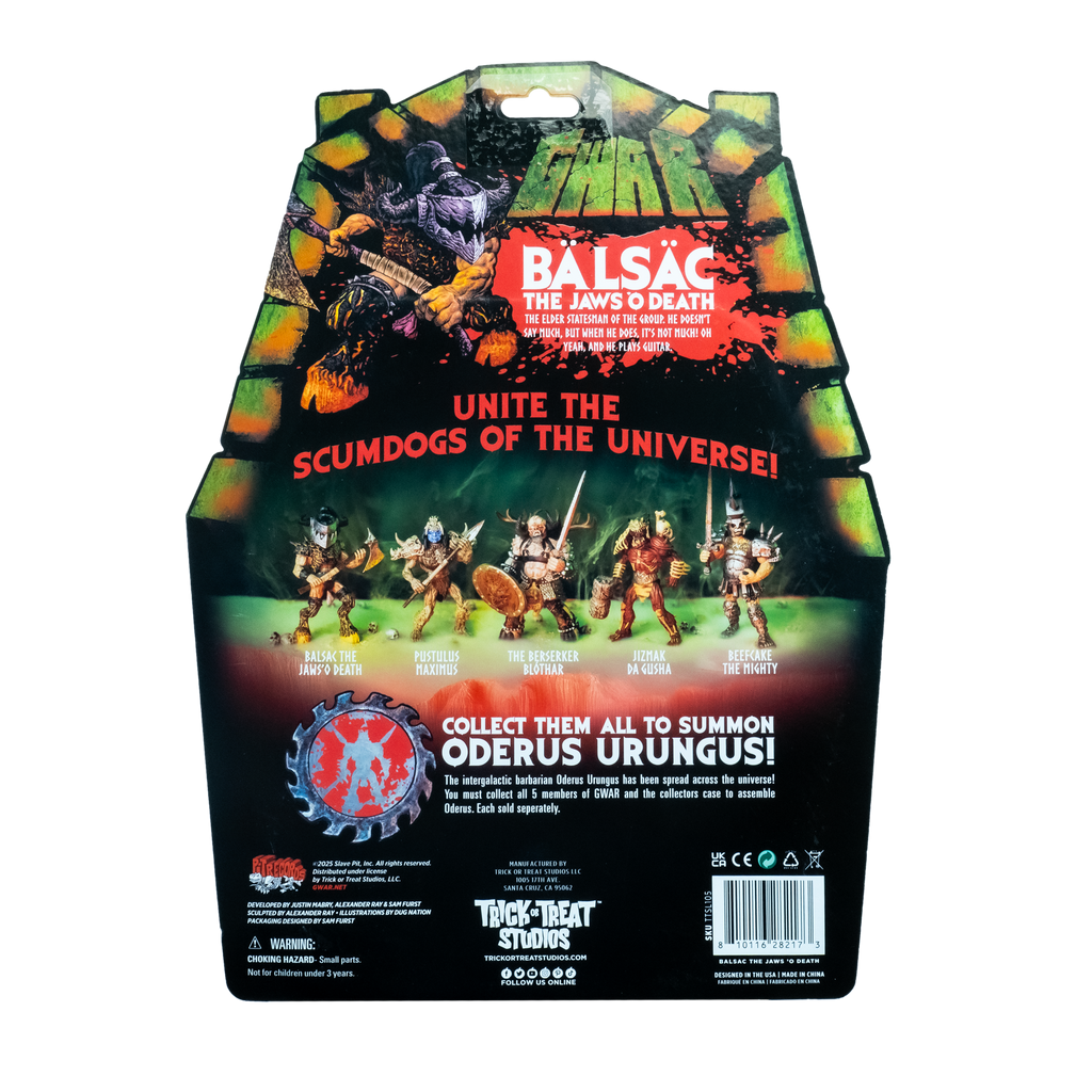 GWAR - Balsac the Jaws 'O Death - 5" Action Figure product image 9, provided for visual reference and product detail review