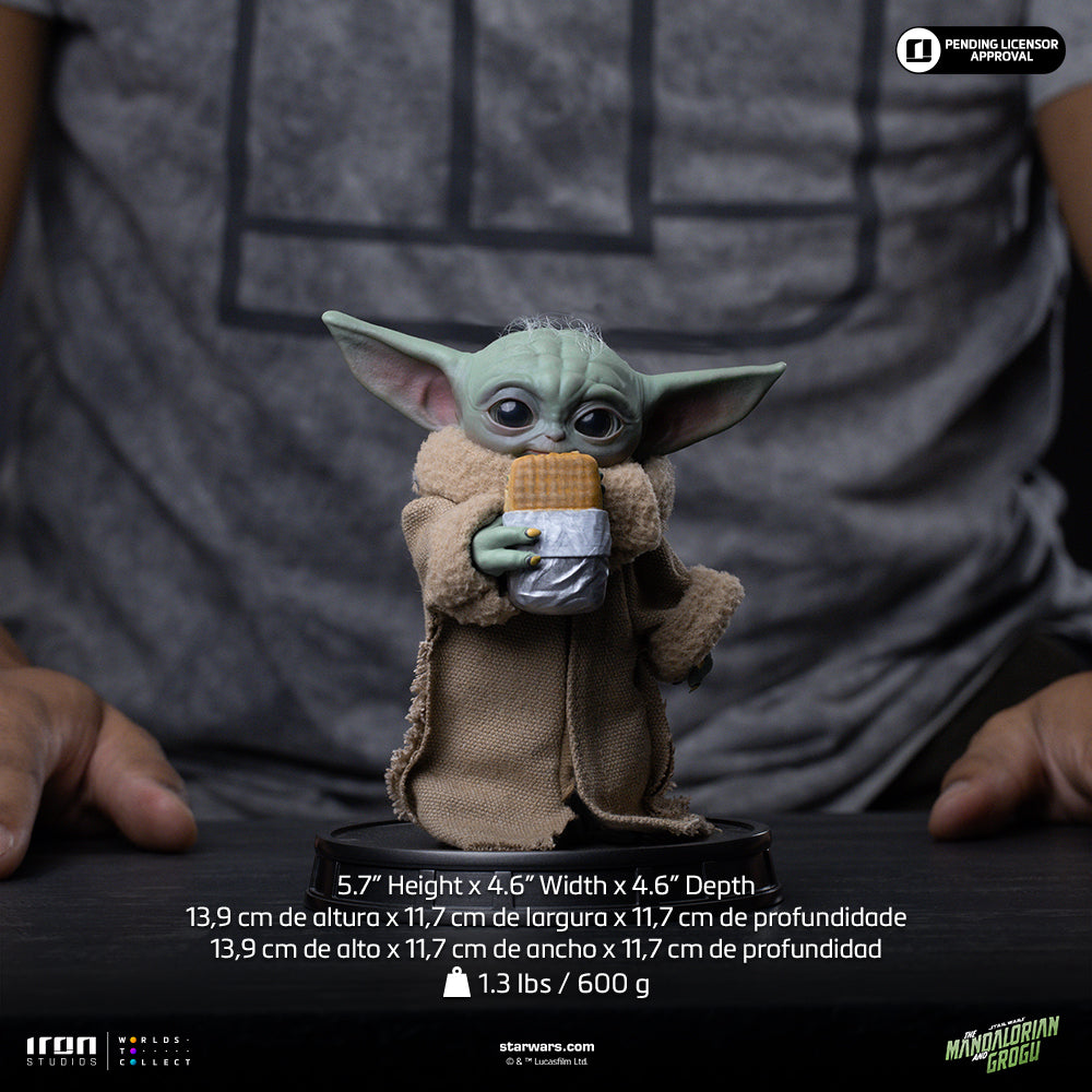 Grogu Food Cart Snack Statue - Iron Studios Mandalorian and Grogu Collection product image 3, provided for visual reference